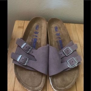 Women’s Birkenstock Zurich Suede Softbed Sandal 5